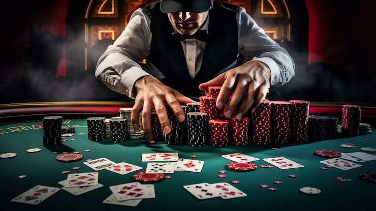 Jajaran pemain bulu tangkis profesional dalam pertandingan kompetitif